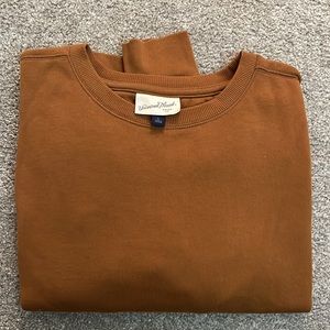 UNIVERSAL THREAD- Target Copper/ Brown Crop Crewneck (L)